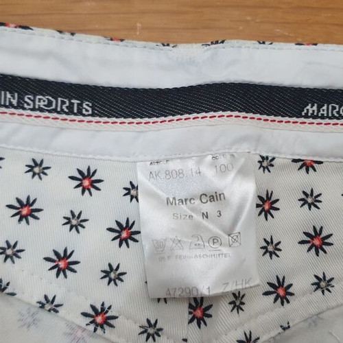 Marc Cain Sports white floral pants, size 3
