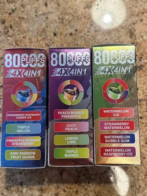 Vape 80k puffs 4 γεύσεις καινούργιο, 1 τεμάχιο