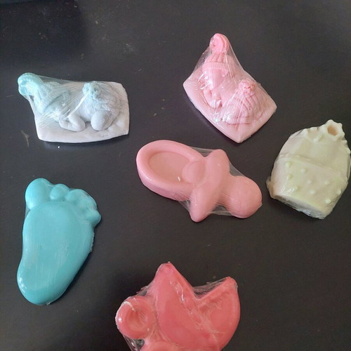 Aromatic handmade soaps pack with baby designs
