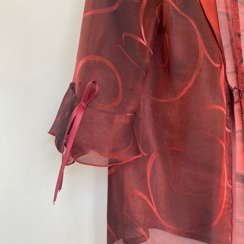 Vintage Y2K suit set burgundy skirt top jacket like new