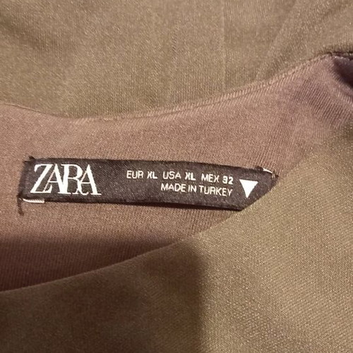 Zara κοντό φόρεμα με σούρα στο πλάι, σαν καινούργιο, πράσινο, μέγεθος XL