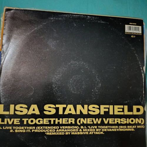 Lisa Stansfield Live Together (New Version) vinyl record
