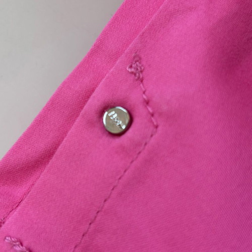 Esprit women's pants new, organic blend slim fit pink size 42