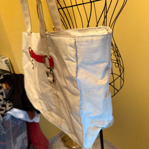 Kerastase shoulder bag like new, large, white and red