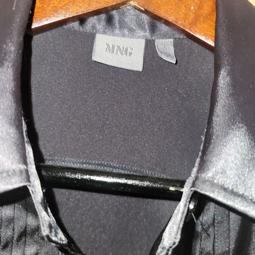 Satin Effect Blouse Mango like new, black, size S