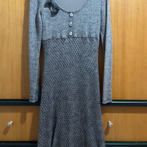 Catwalk by Raxevsky midi dress gray like new, knitted