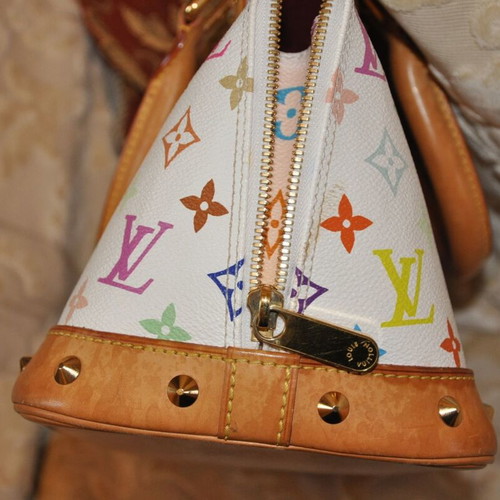 Louis Vuitton Alma PM Murakami white limited edition handbag like new