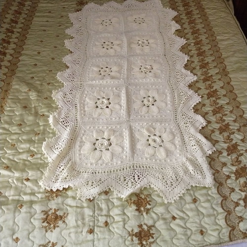 Knitted blanket for super double bed lemon color with baby blanket new
