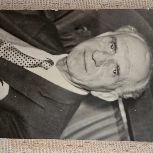 Papandreou vintage black and white portrait photo, like new