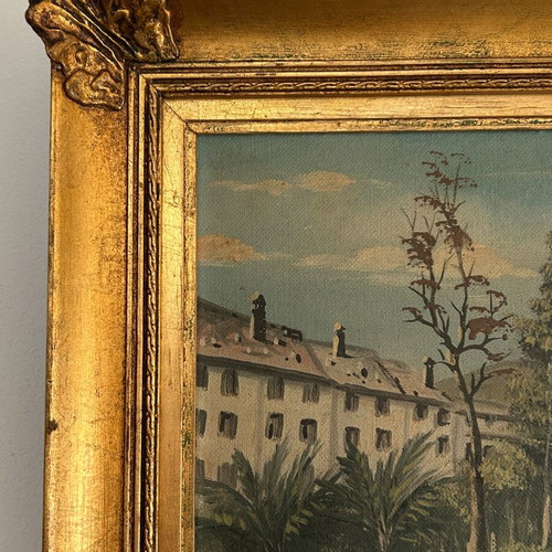 Vintage acrylic painting on canvas, like new
