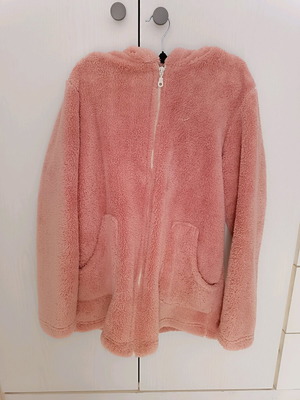 Cotton sherpa jacket pink like new, size S