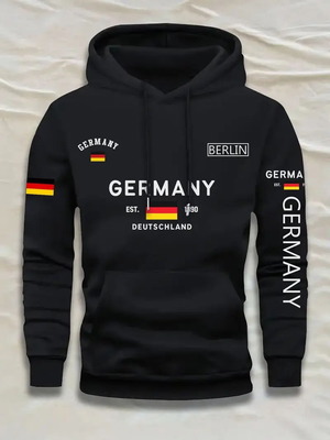 Ανδρικό φούτερ Germany μαύρο μέγεθος Medium καινούργιο
