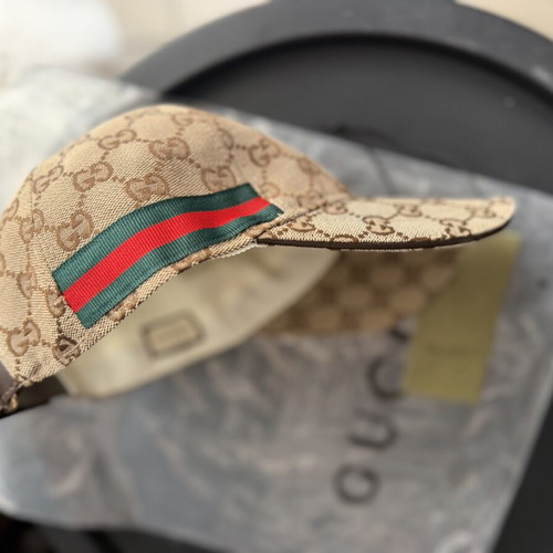 Gucci hat new, beige and brown, unisex, size M