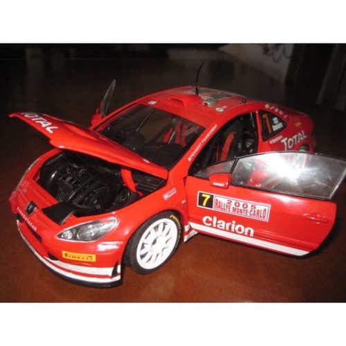 Peugeot 307 WRC 1/18 μεταχειρισμένο μοντέλο Monte Carlo 2005 χωρίς πίσω αεροτομή