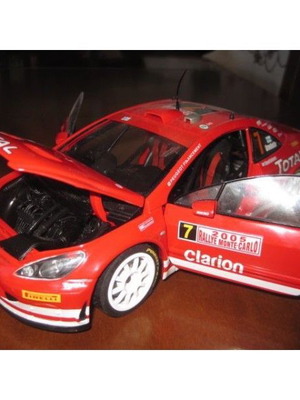 Peugeot 307 WRC 1/18 μεταχειρισμένο μοντέλο Monte Carlo 2005 χωρίς πίσω αεροτομή