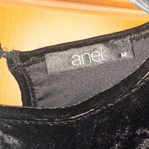 Velvet evening top like new, black, size M