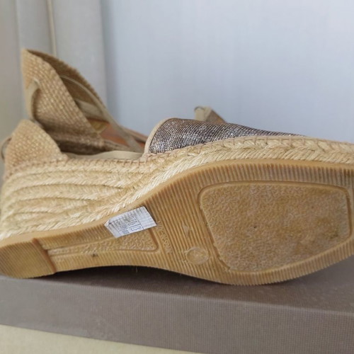 Kanna women's espadrilles with anima print size 41 used, gray