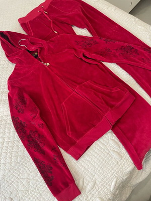 Sugarfree tracksuit set wine red like new