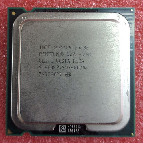 Intel Pentium Dual-Core E5300 processor used, 2.60GHz, Socket 775