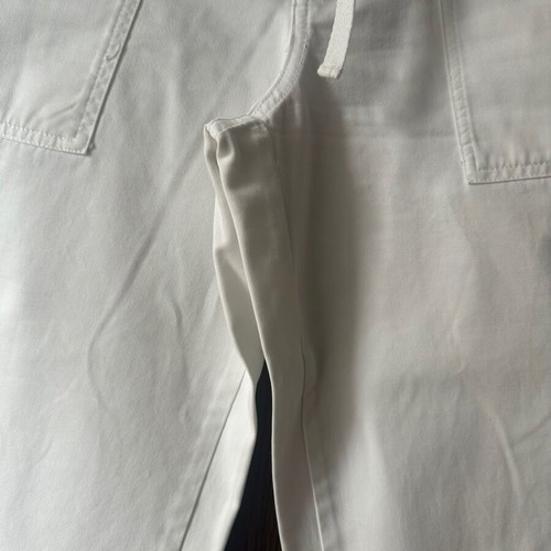 Calvin Klein jeans white wide-leg women's pants size M like new nautical style