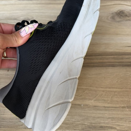 Skechers D'lux Walker 2.0 Swave sneakers size 47.5 like new black and white
