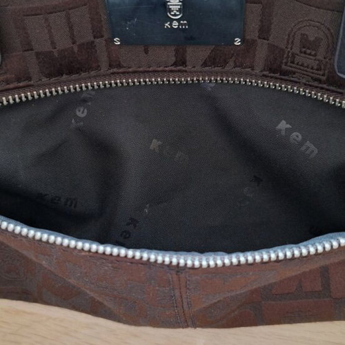 KEM shoulder bag new, black and brown, 38x25