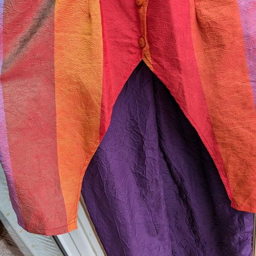 Boho summer dress Nid d’ Abeille like new, purple and orange, size M