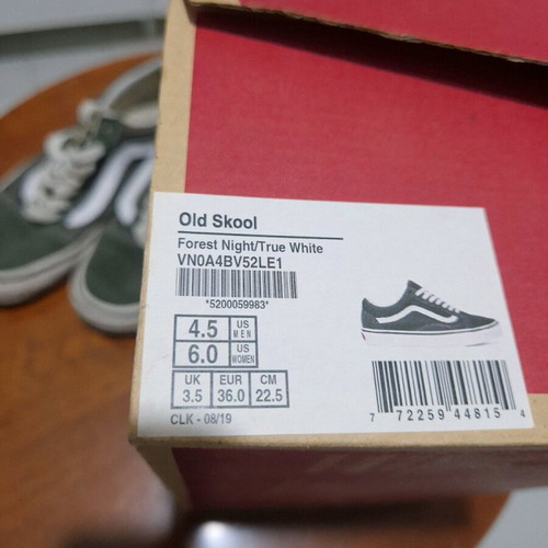 Vans Old Skool sneakers size EU 36 like new, forest night green