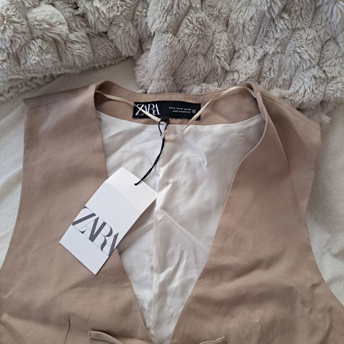 Zara vest new with tags, beige, size M