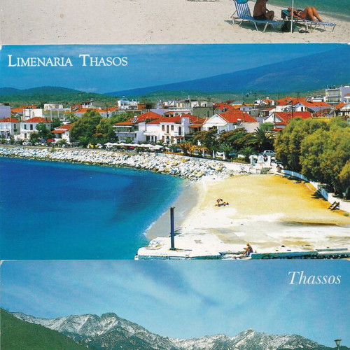 Postcards used, collection of 15, Thasos and Limenaria
