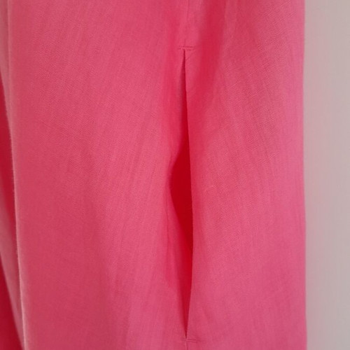 Max&Co fuchsia linen dress with straps like new