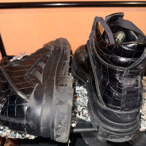 Buffalo Chunky Boots Black used, size 39, vegan