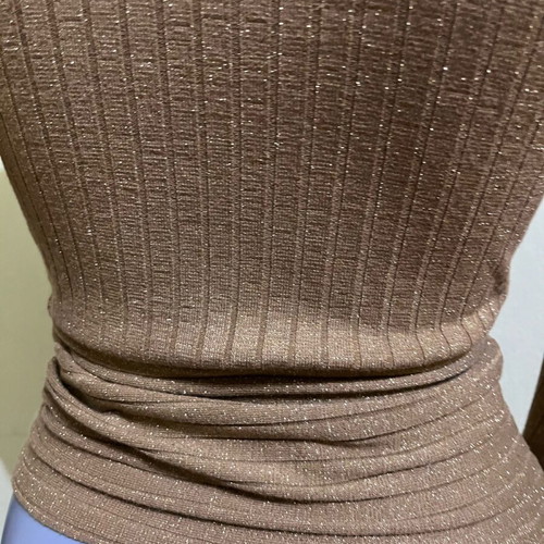 BSB gold women's top like new, size S with glitter