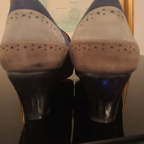 Carlo Pazolini shoes pumps size 39, regular fit, blue multicolor, new, genuine leather