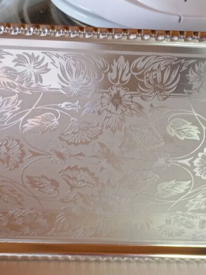 Serving tray rectangular like new, 43x26.5 cm