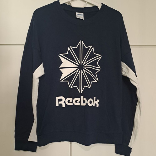 Reebok Classics Medium women's sweatshirt used blue with white