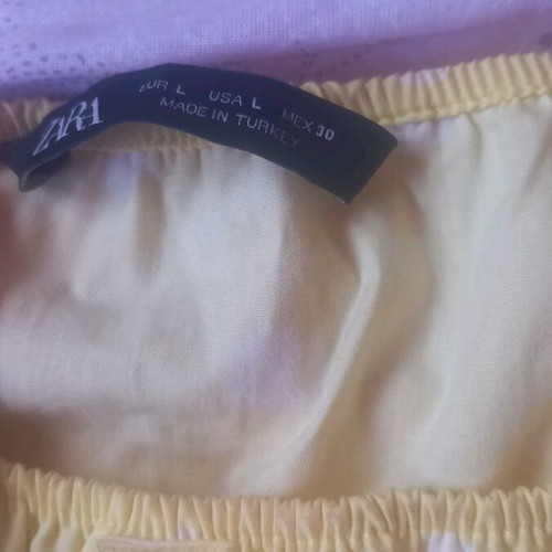 Zara women's top like new, yellow, size L
