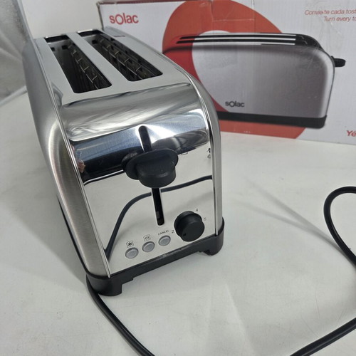 Solac Yé-Yé Toaster 1400 W with 6 Browning Levels and Extra Long Slots
