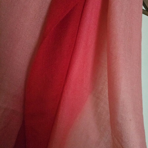 Pashmina new double color red and pink