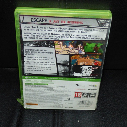 Escape Dead Island Xbox 360 used, complete