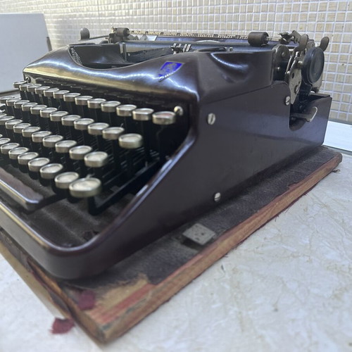 Triumph typewriter used, German 1930s with Greek letters