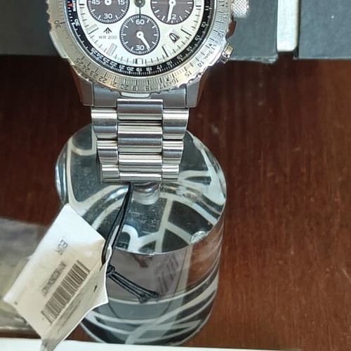 Citizen Promaster Sky EcoDrive Chronograph Silver Stainless Steel Bracelet watch like new