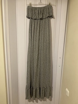 Noobass Gray Strapless Dress like new, one size L