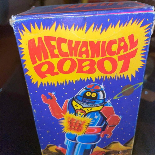 Tin robot Priftis toy like new, 1960s Greek
