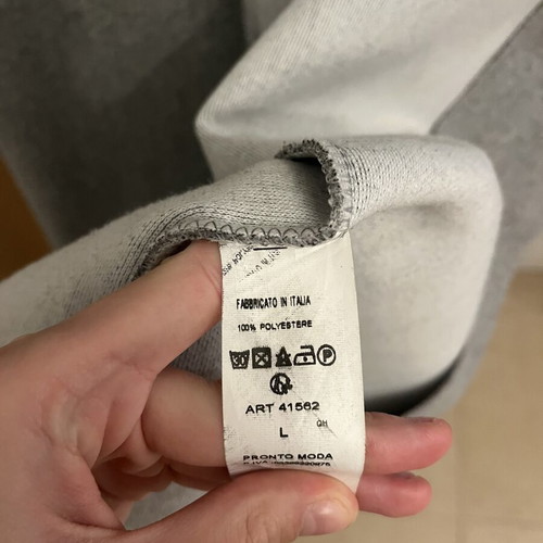 Styled in Italy Gray Long Coat size L like new