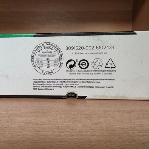 Lexmark 50F2H00 (502H) High Yield Black Toner New