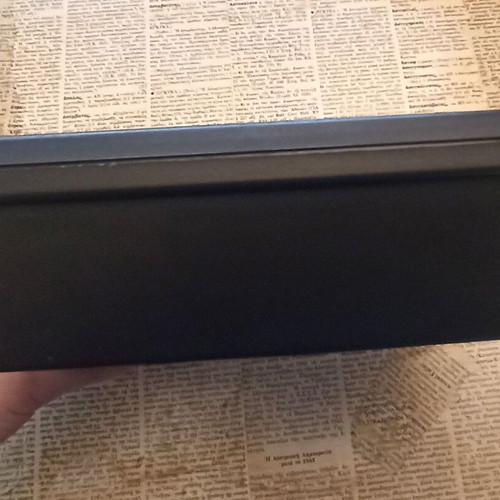 Post it note holder used, black