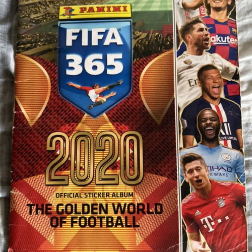 FIFA 365 2020 sticker album with Panini stickers used