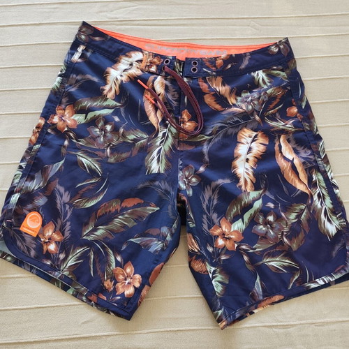 Superdry men's swim shorts Large with Hawaiian print