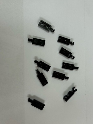 Lego 10 plates 1x2 with clip used, pack